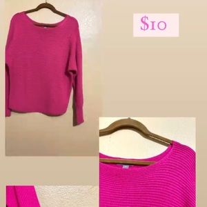 Hot pink sweater